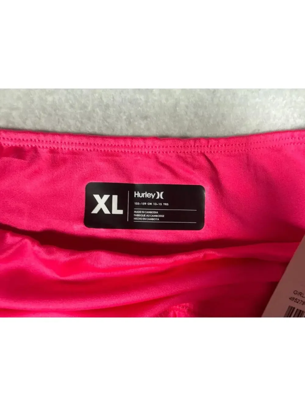 Hurley Girls XL 13-14 Years Pink High Rise Swim Shorts‎ UPF 50+ NWT